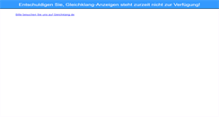 Desktop Screenshot of gleichklang-anzeigen.de